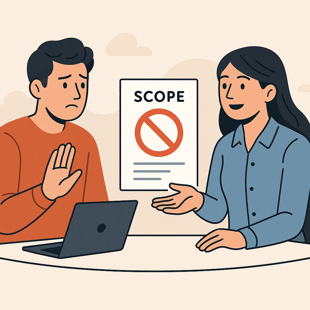 How to Handle ‘Not in Scope’ Without Losing Trust