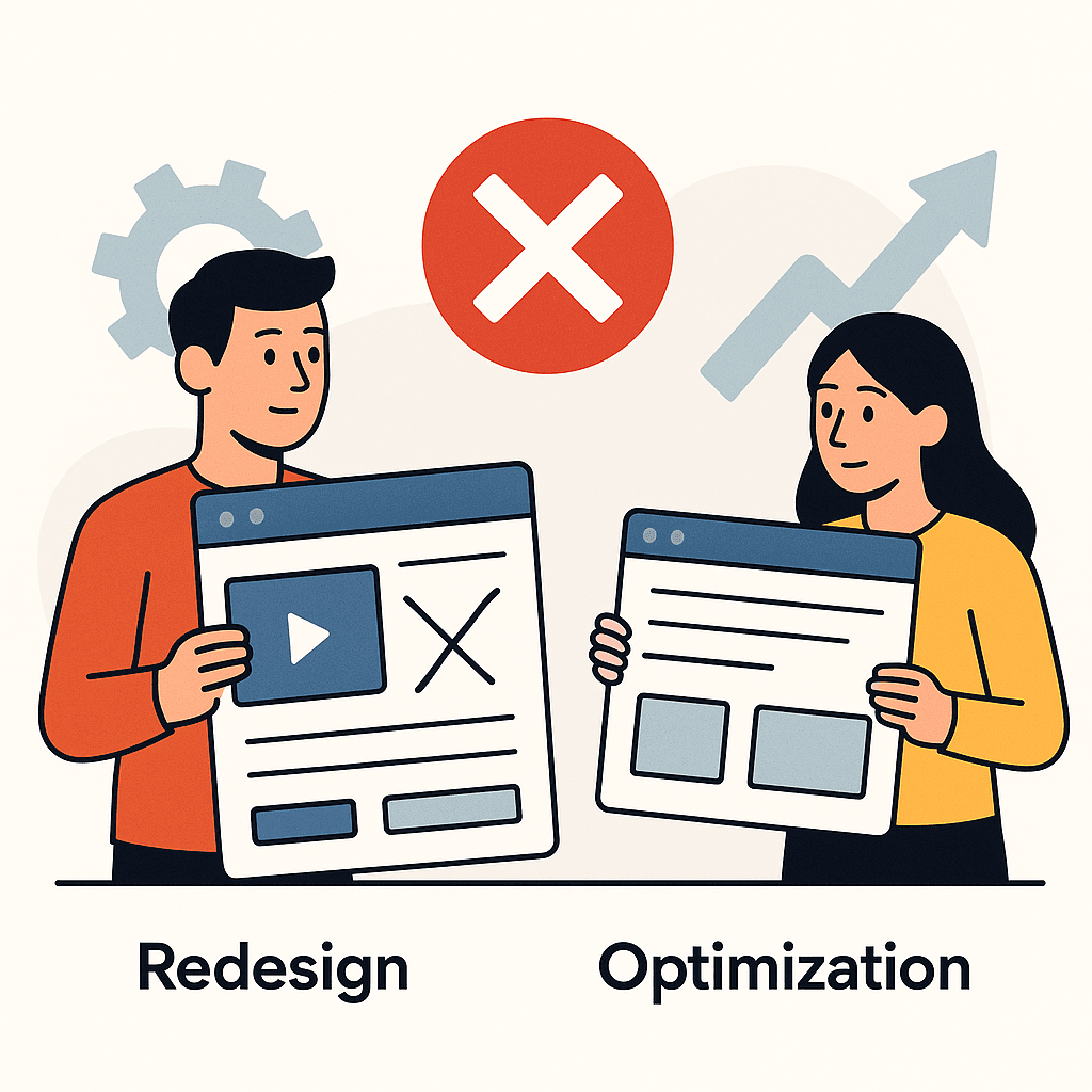 Redesign vs Optimization: When a Redesign Is Necessary