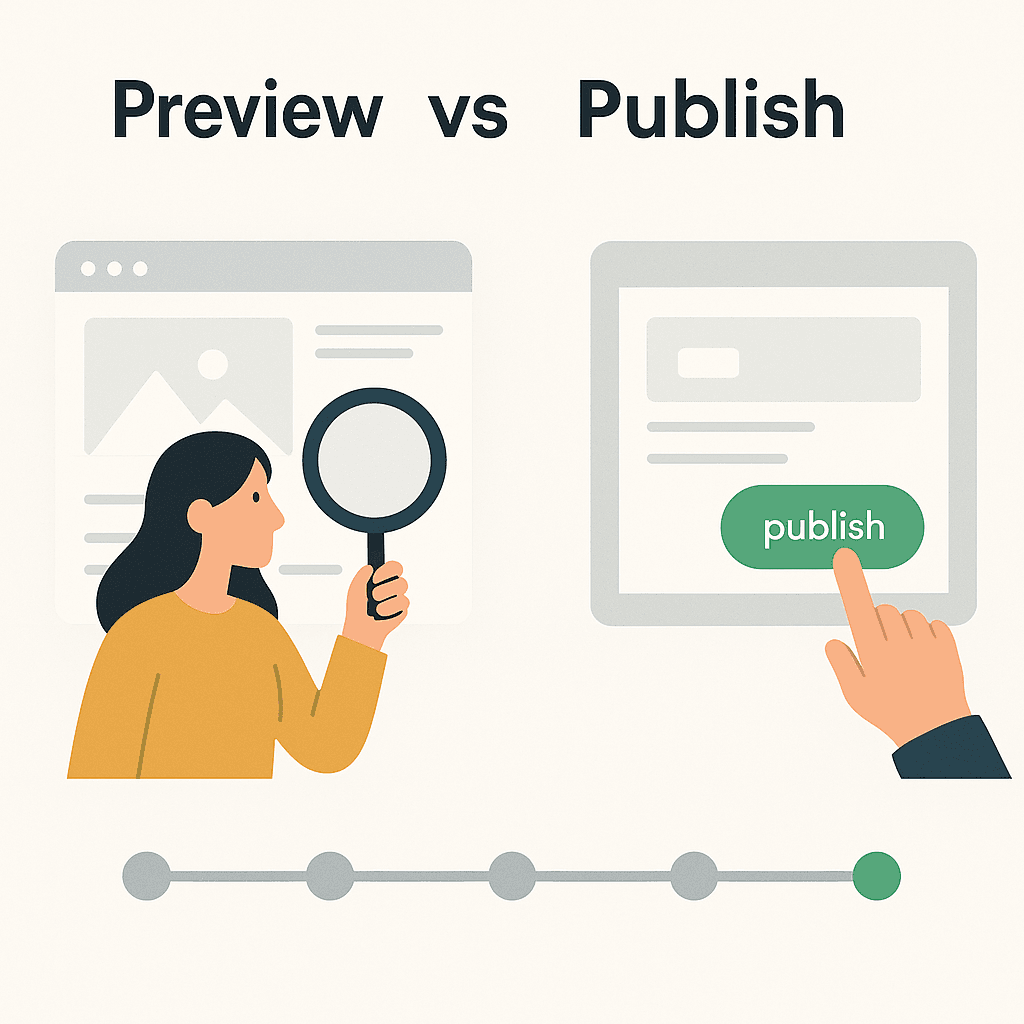 Preview vs Publish: The Workflow Agencies Actually Need