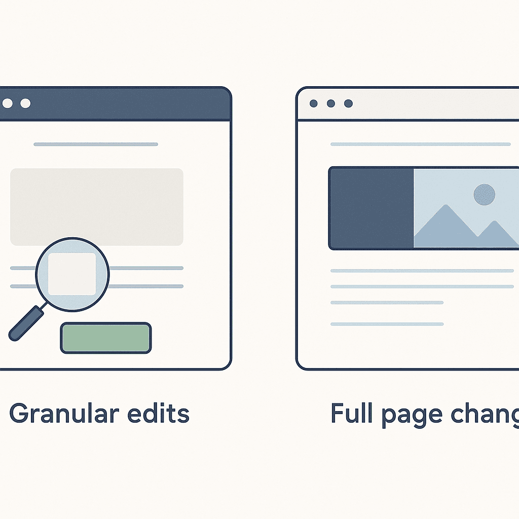 Granular Edits vs. Full Page Changes: Track Them Differently