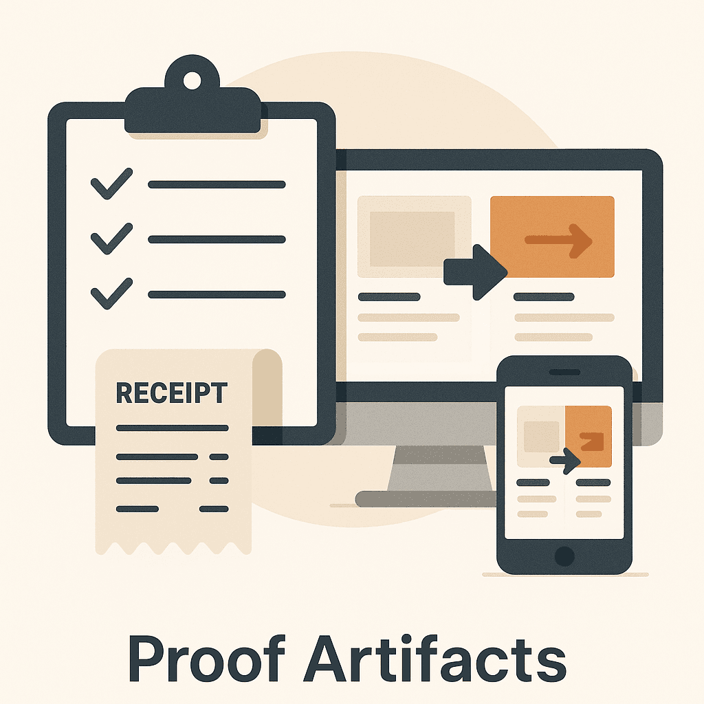 Proof Artifacts: What to Save So Disputes End Fast