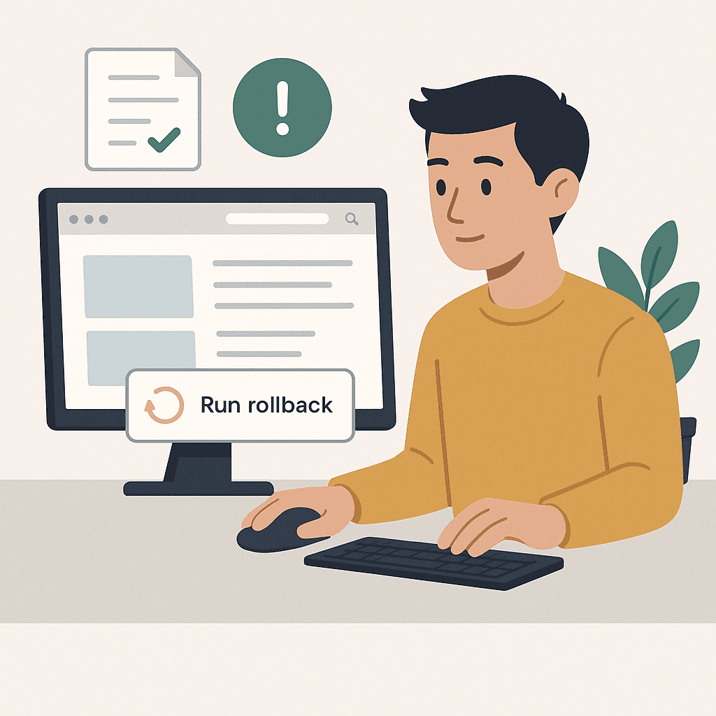 Getting Started: Run a Rollback Drill This Week