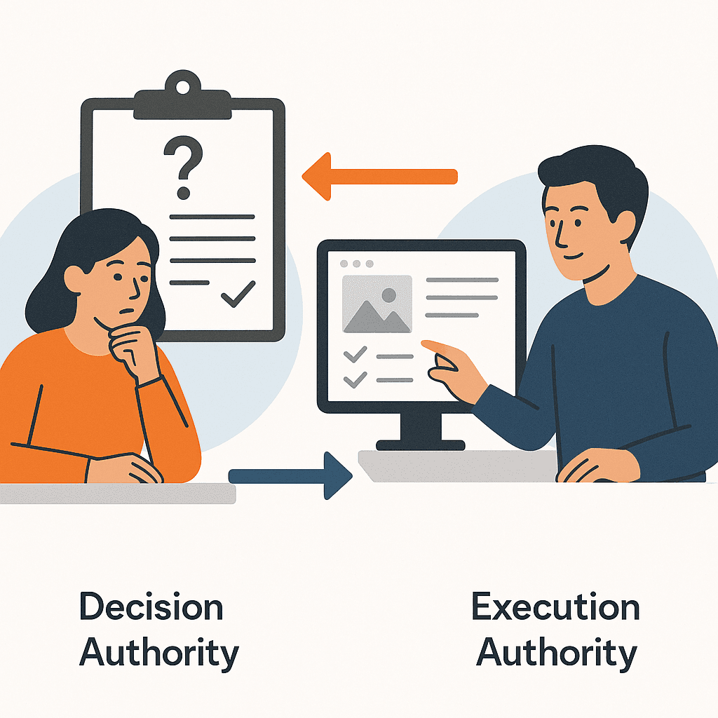 Decision Authority vs Execution Authority