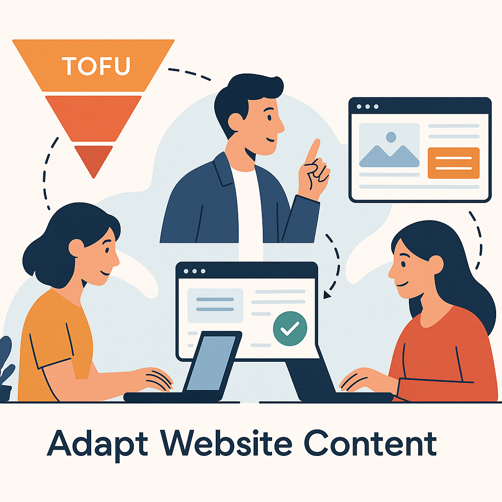 From TOFU to BOF: Adapt Website Content
